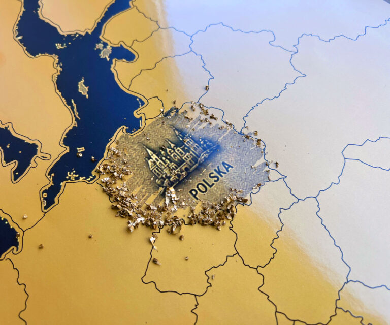 Zdrapka mapa Europy